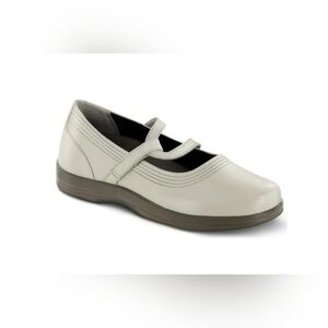 Apex Women's Janice Bone Leathet Mary Jane Size 7.5 Wide‎